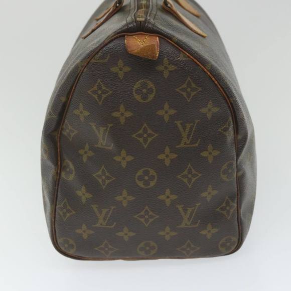 LOUIS VUITTON Monogram Speedy 35 Hand Bag M41524 LV Auth 58547 - Picture 4 of 16